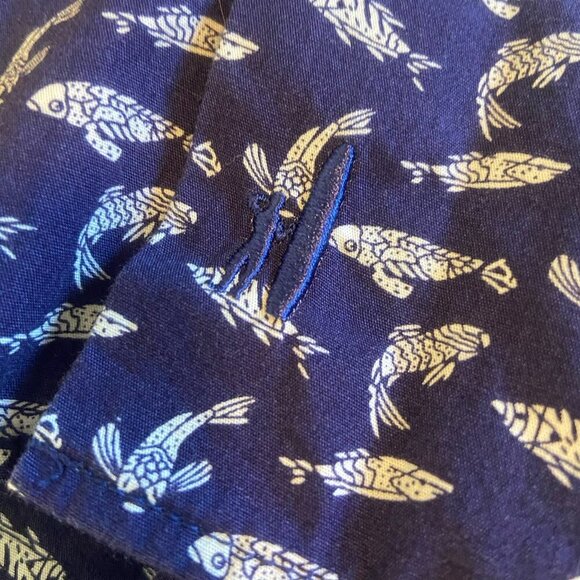 JOHNNIE-O TOTTENHAM HANGIN' OUT BUTTON DOWN SHIRT IN WAKE SIZE M MEDIUM TROPICAL - Picture 5 of 11